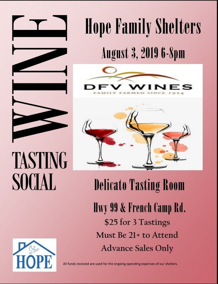 Hope Family Shelters Wine Tasting Social 2019