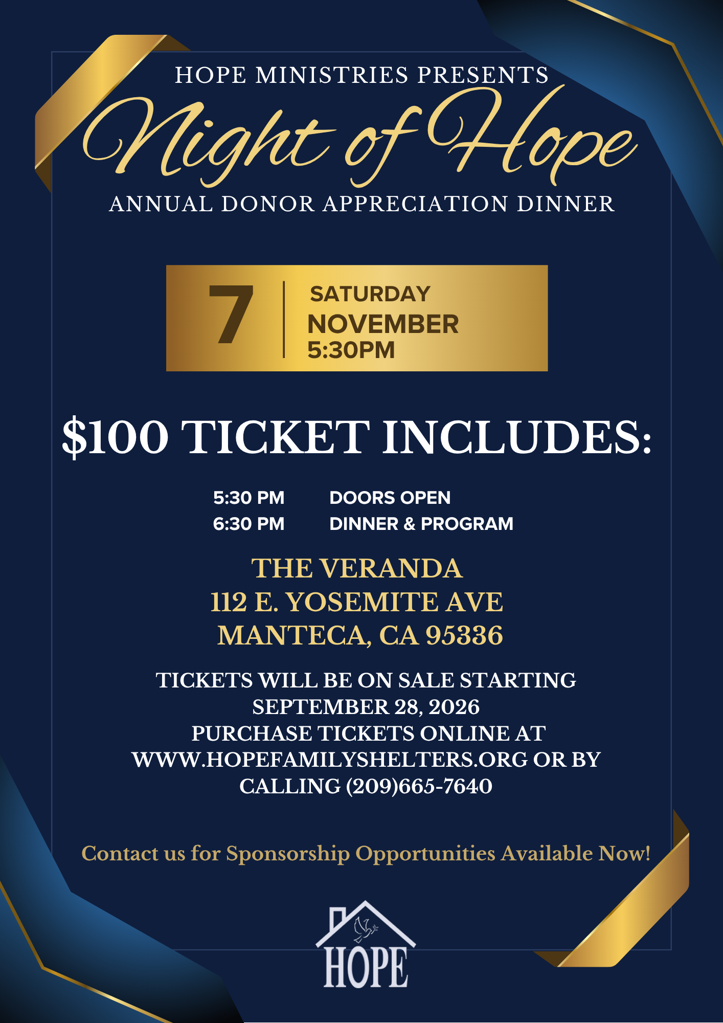 Night of Hope 2026 Annual Donor Appreciation Dinner