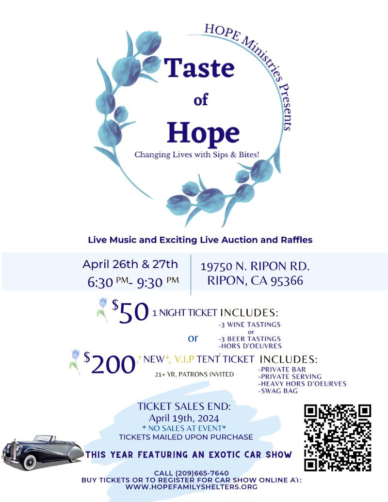 Taste of Hope by Hope Ministries Inc